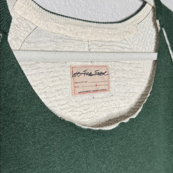 Free People We The Free Midnight Pullover Sweatshirt Pine Dark Green Size Small - Picture 4 of 11